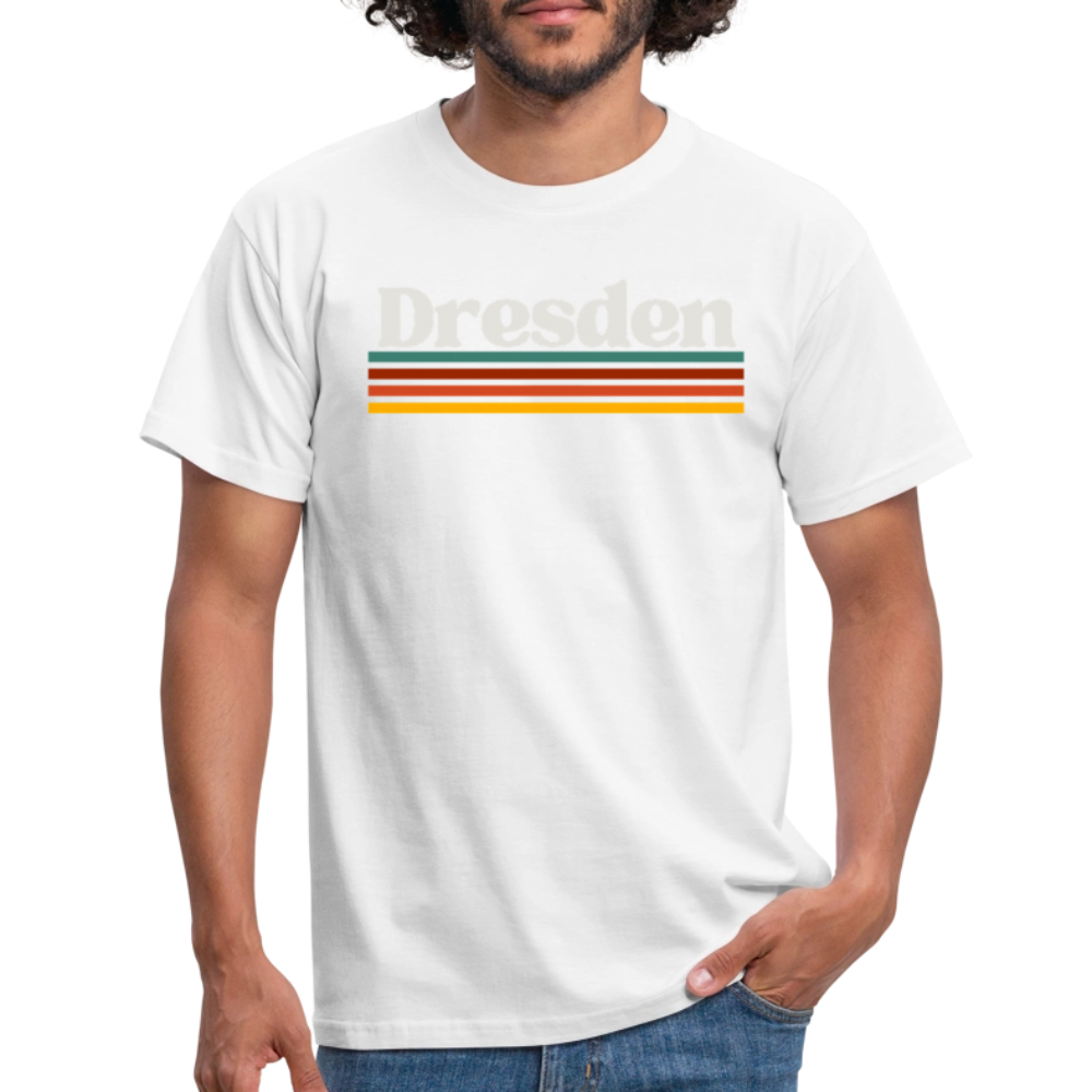 T-Shirt Dresden "Retro" - Weiß