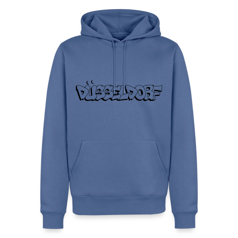 Hoodie Düsseldorf "Graffiti" Dark Edition - Taubenblau
