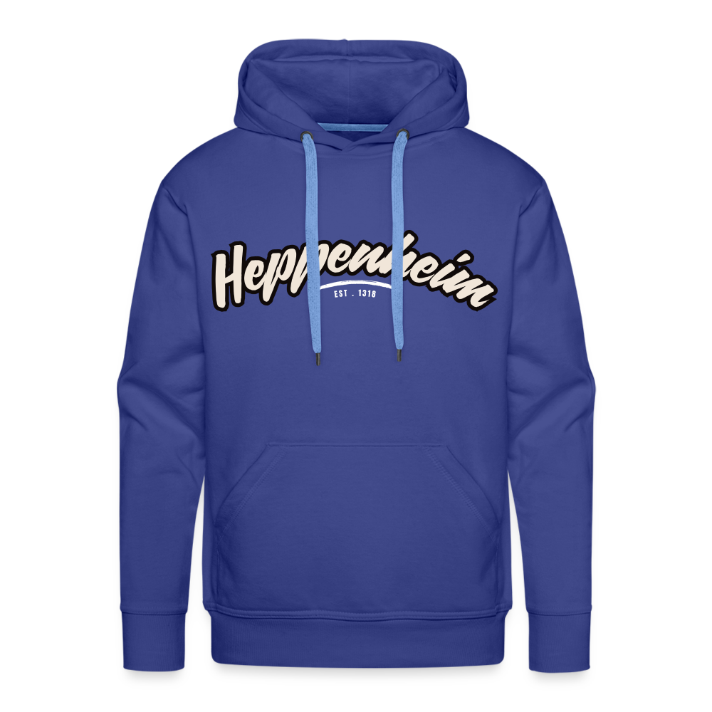 Hoodie Heppenheim "Graffiti Tag White" - Königsblau