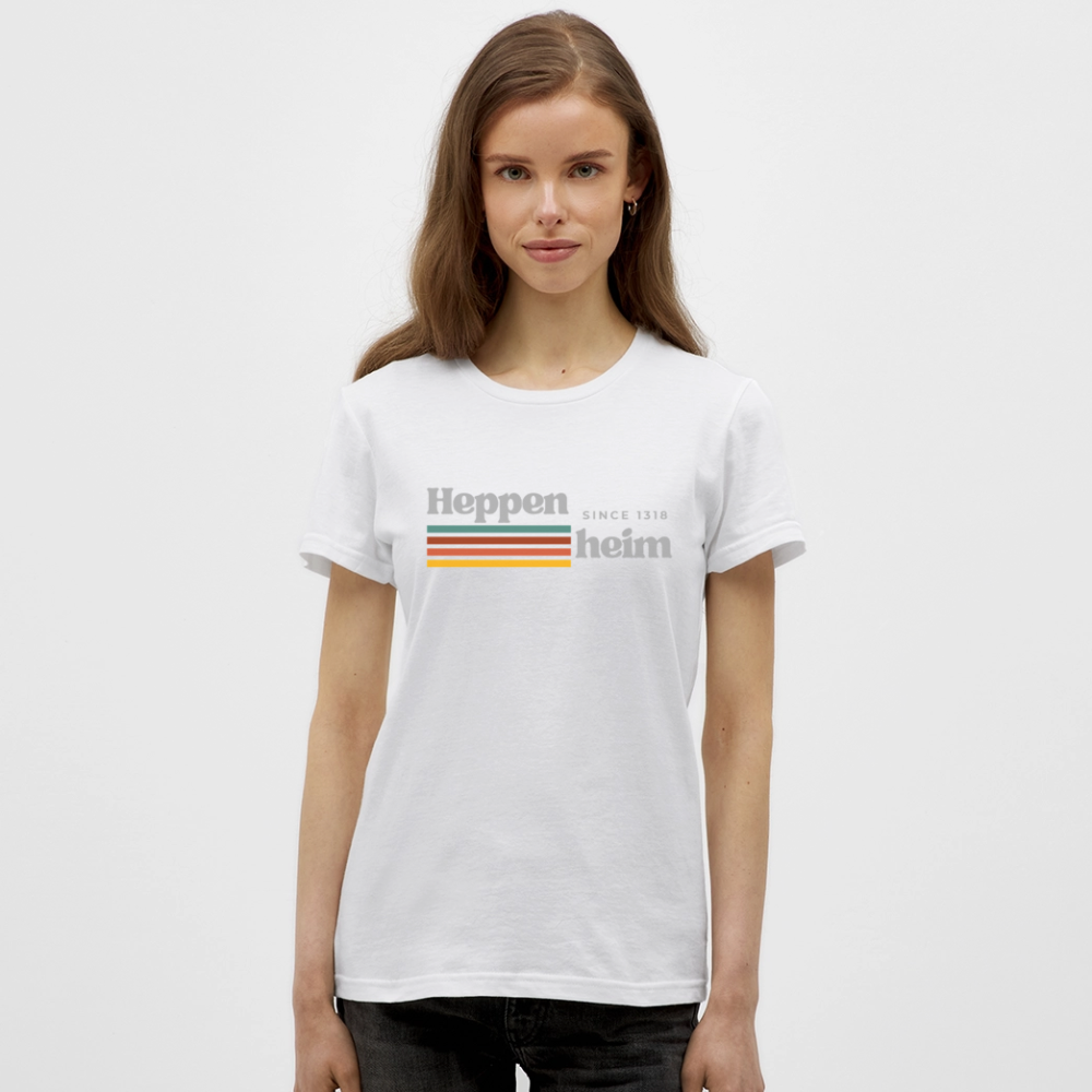 T-Shirt Ladies Heppenheim "Retro" - Weiß