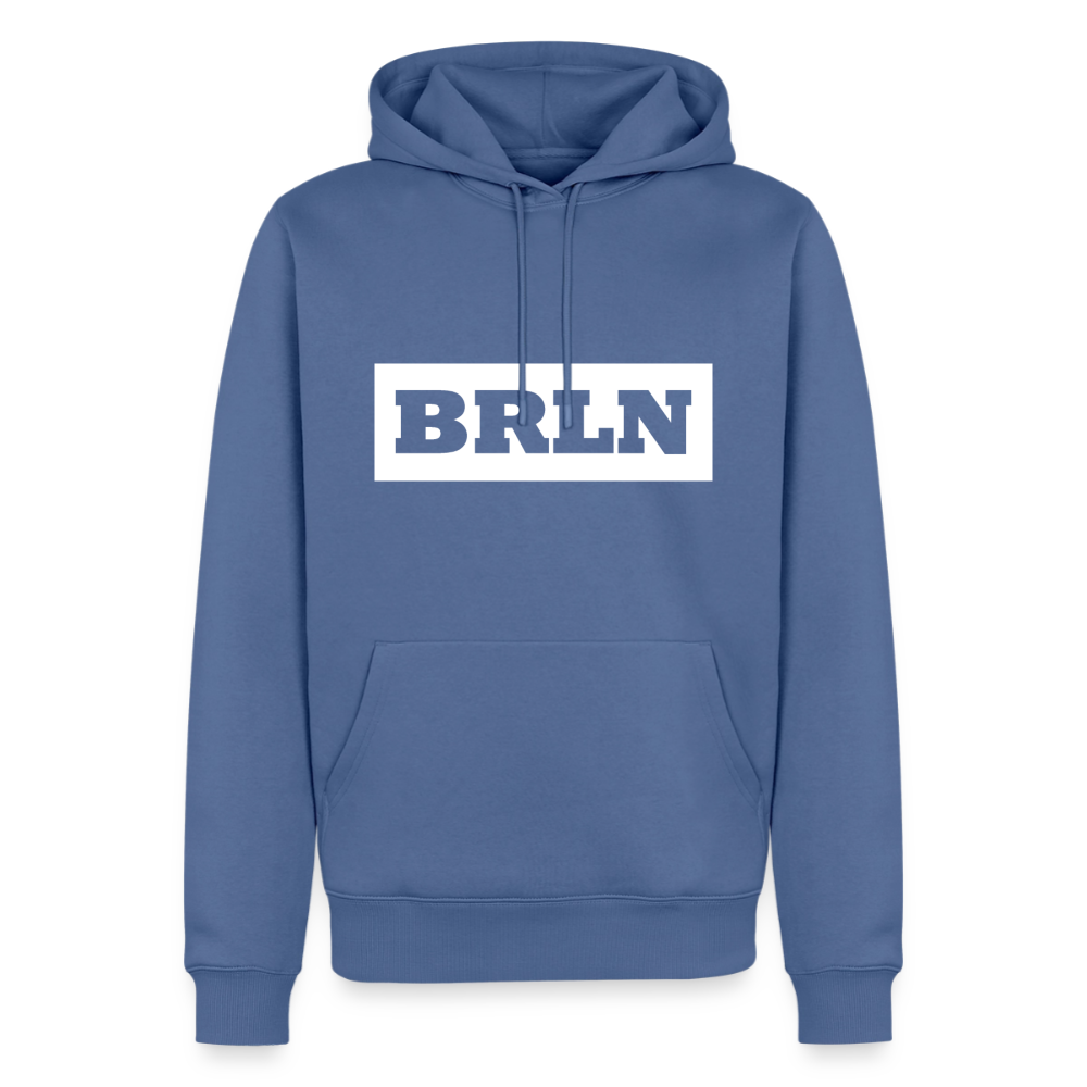Hoodie Berlin "BRLN" Bright Edition - Taubenblau