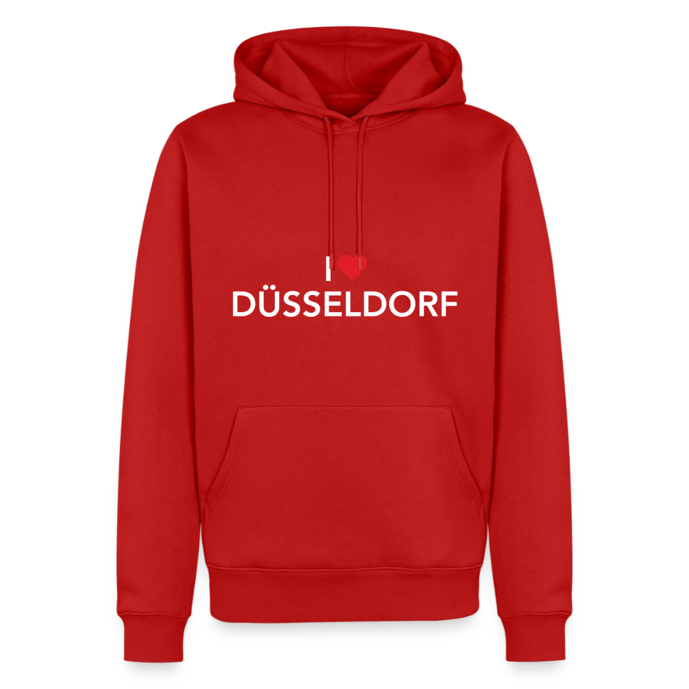 Hoodie "I Love Düsseldorf" Bright Edition - Rot