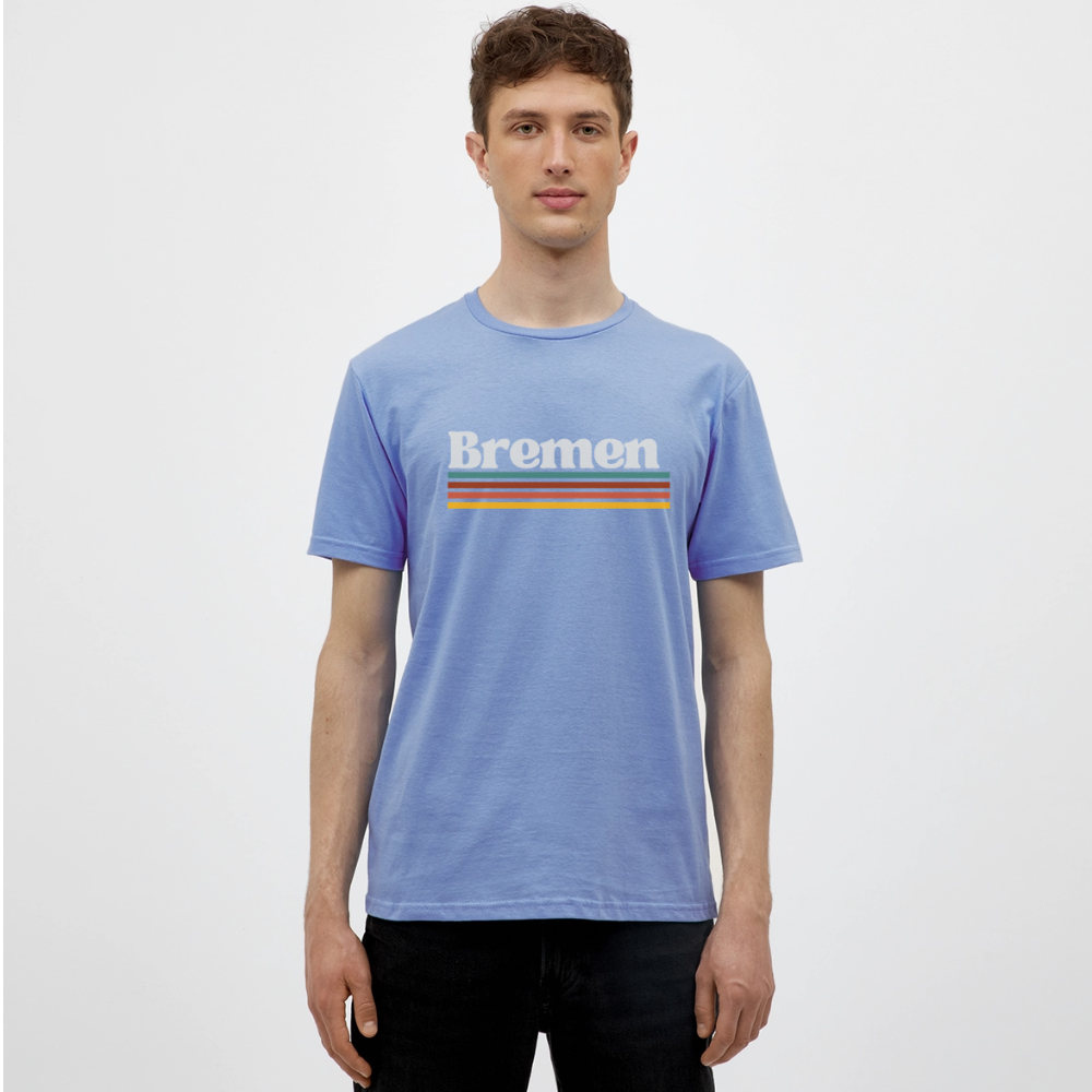 T-Shirt Bremen "Retro" - carolina blue