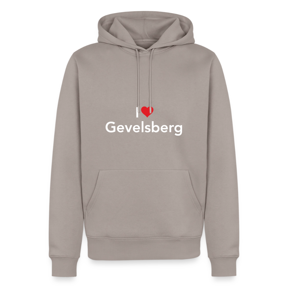 Hoodie "I Love Gevelsberg" Bright Edition - Taupe