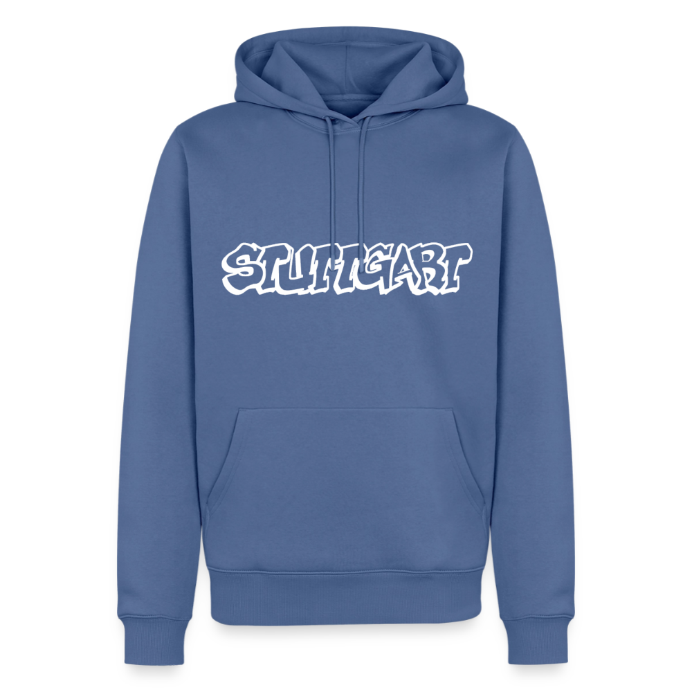 Hoodie Stuttgart "Graffiti" Bright Edition - Taubenblau
