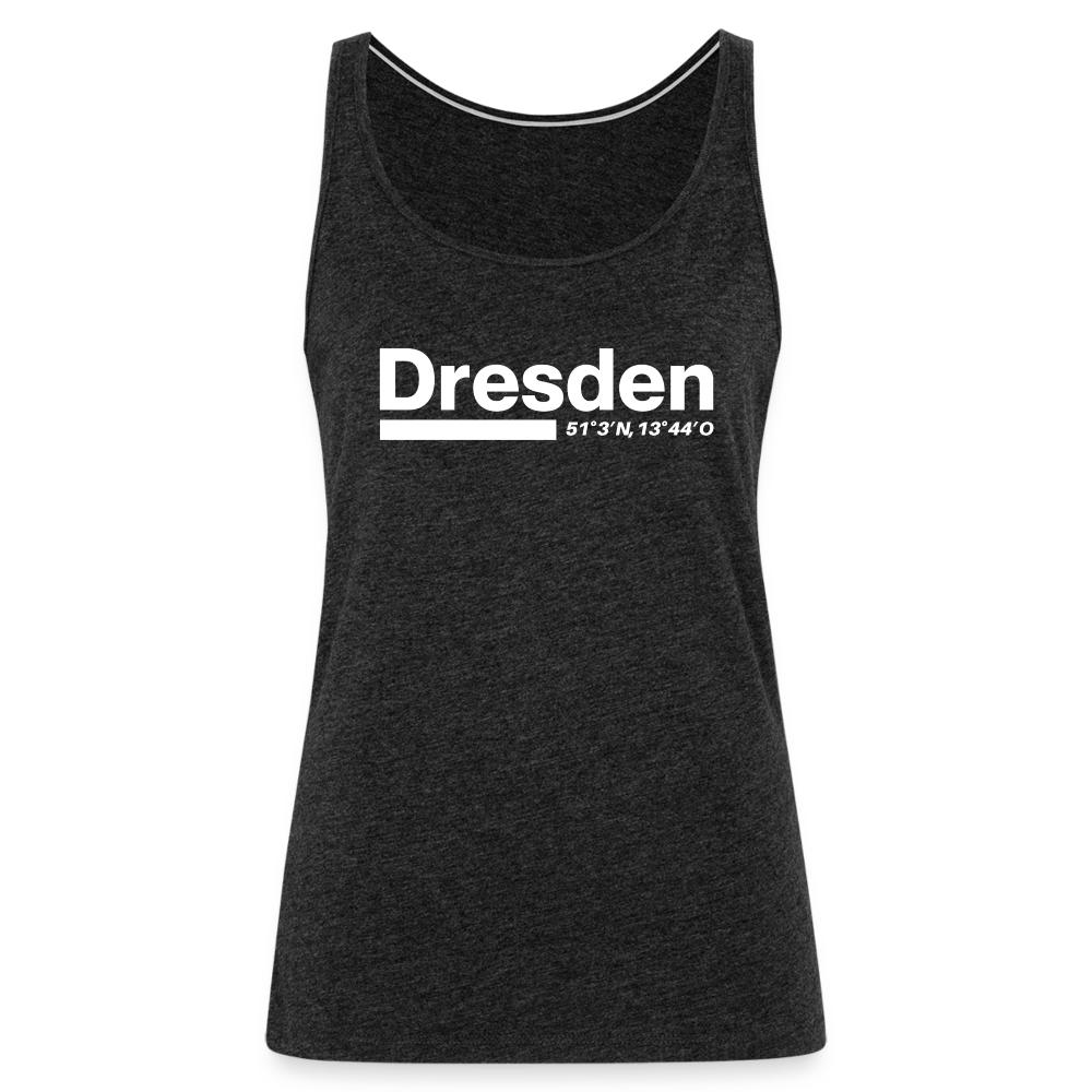Tanktop Ladies Dresden "Bold GPS White" - Anthrazit