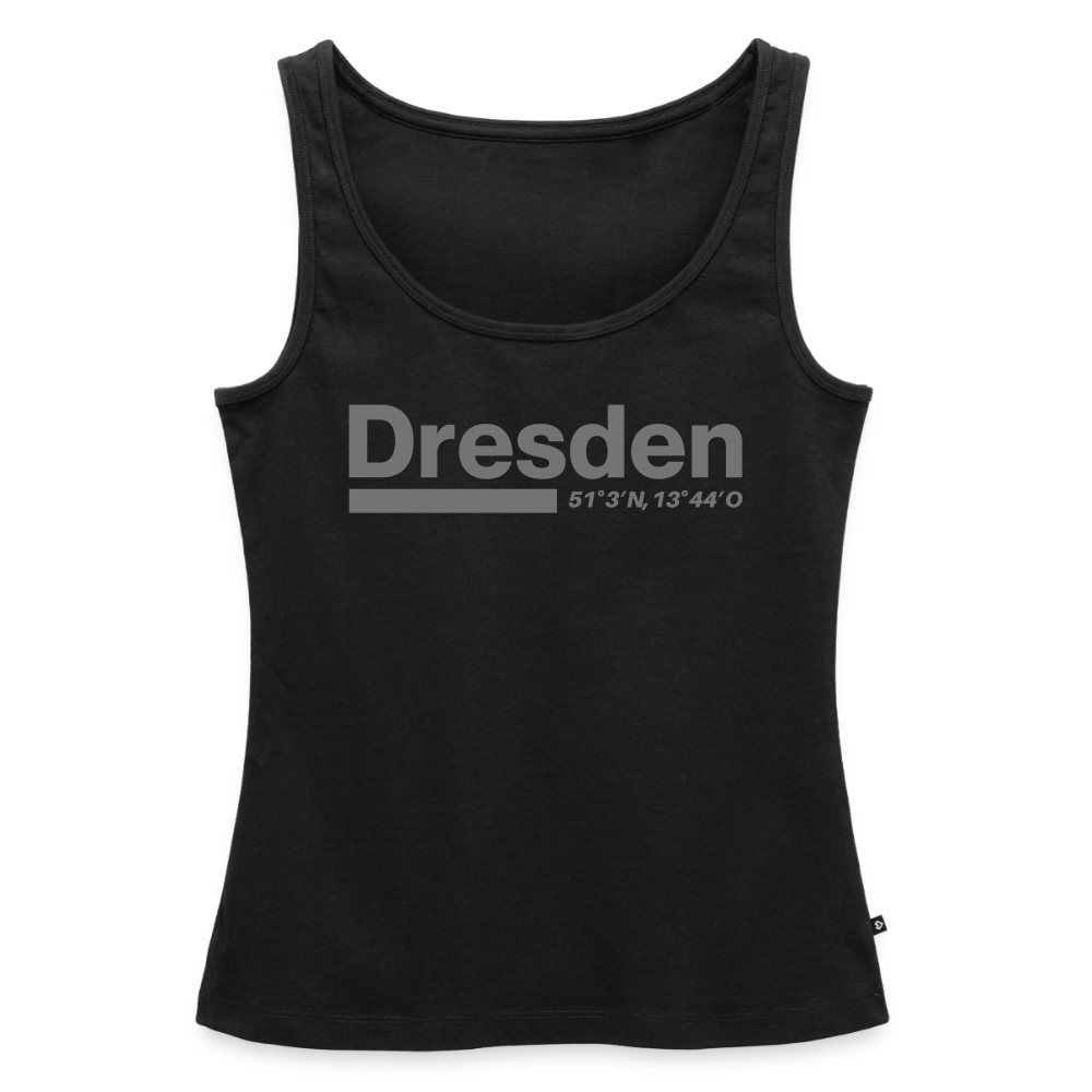 Tanktop Ladies Dresden "Bold GPS" - Schwarz