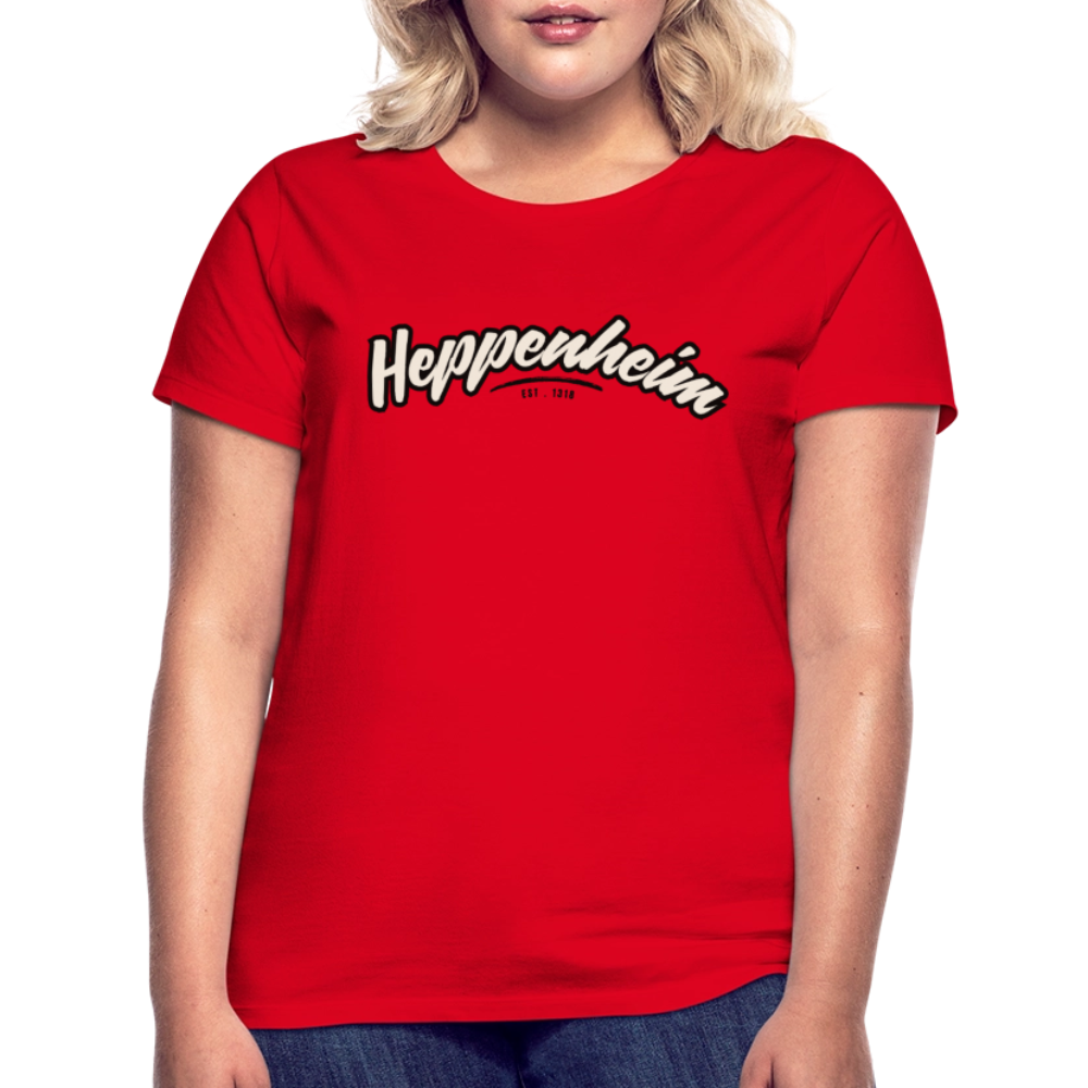 T-Shirt Ladies Heppenheim "Graffiti Tag" - Rot