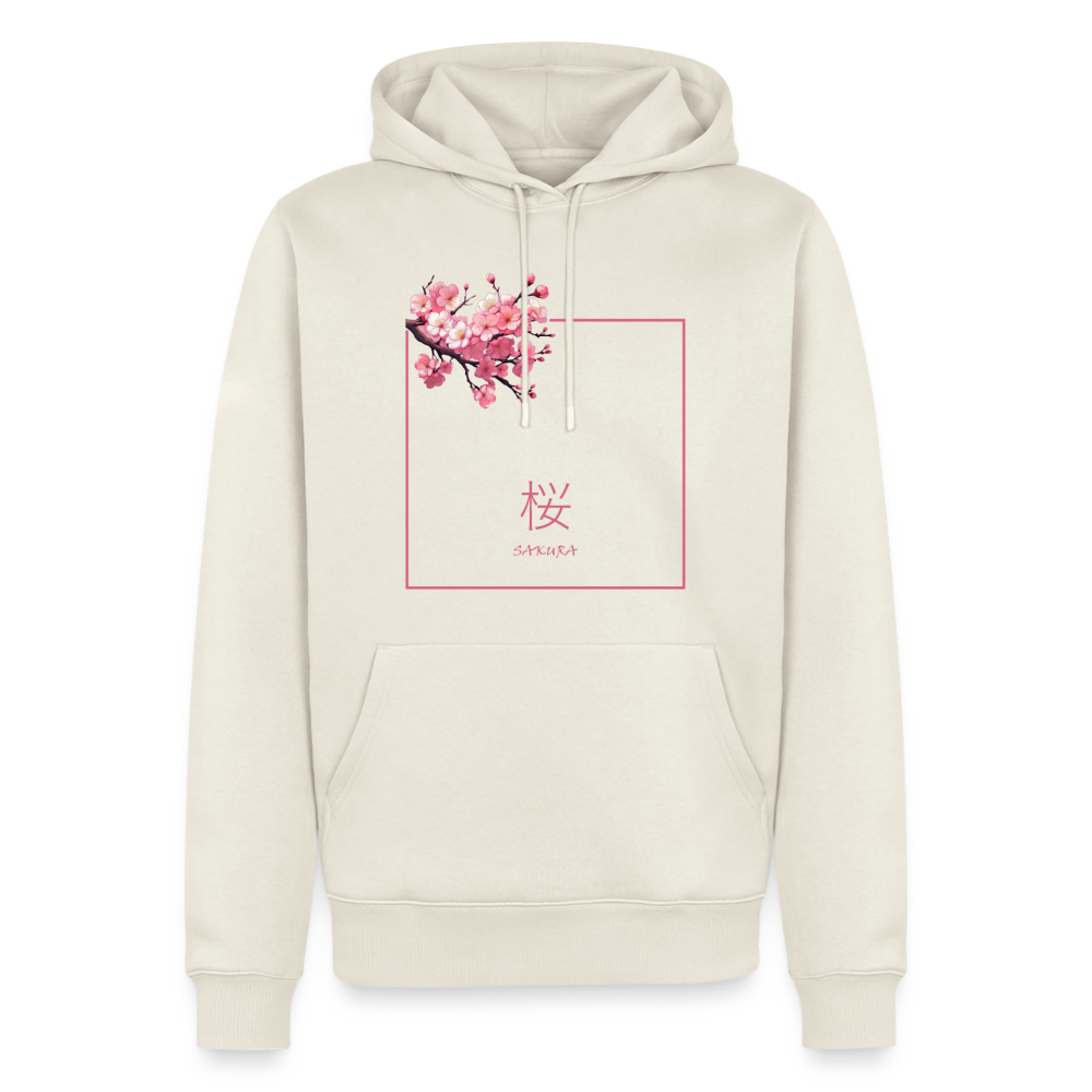 Hoodie Japan "Sakura" - Naturweiß