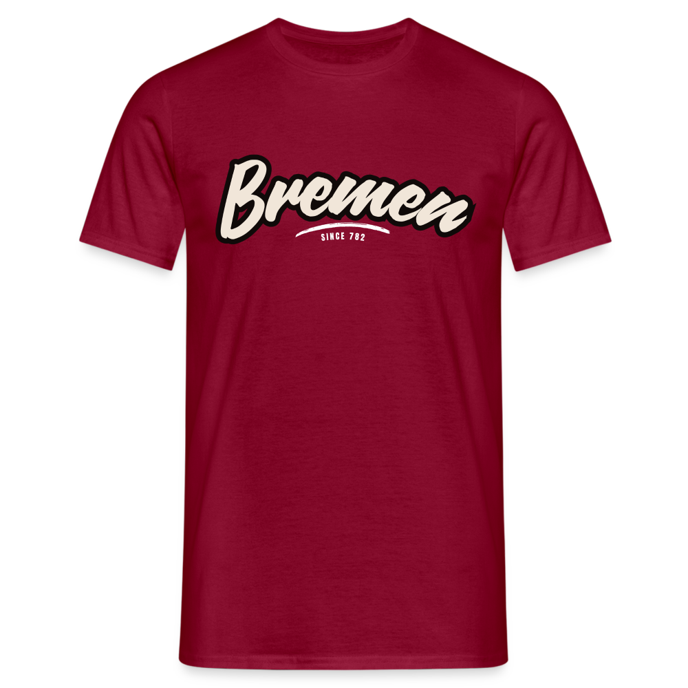 T-Shirt Bremen "Graffiti Tag White" - Ziegelrot