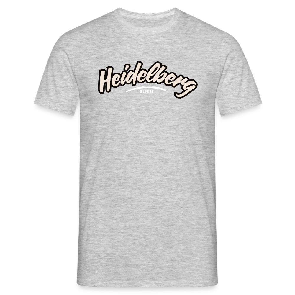 T-Shirt Heidelberg "Graffiti Tag White" - Grau meliert