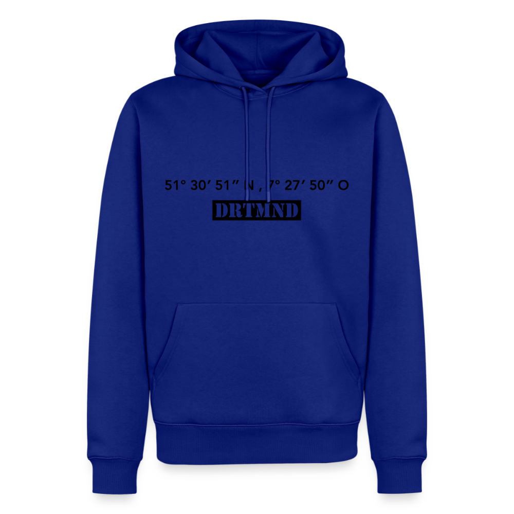 Hoodie Dortmund "DRTMND GPS" Dark Edition - Royalblau