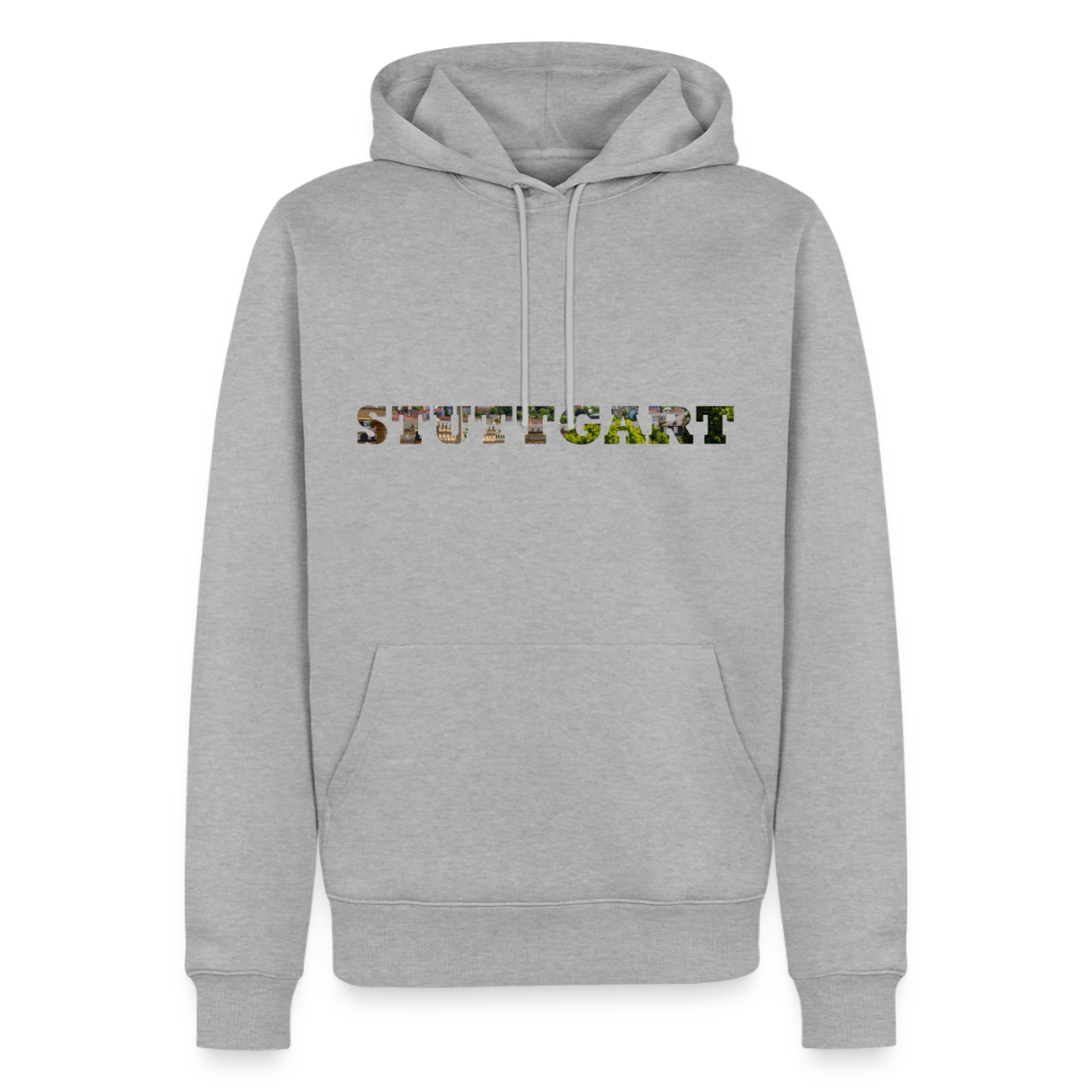 Hoodie Stuttgart "Panorama Bold" - Grau meliert