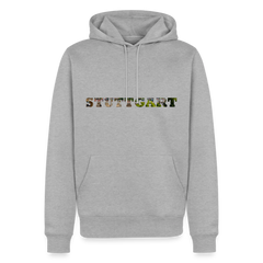 Hoodie Stuttgart "Panorama Bold" - Grau meliert