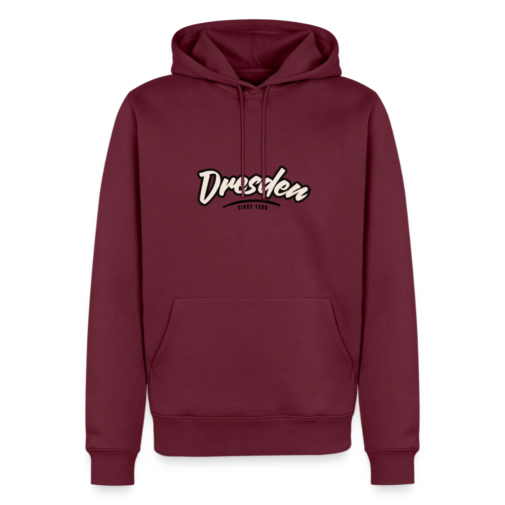 Hoodie Dresden "Graffiti Tag" - Burgunderrot