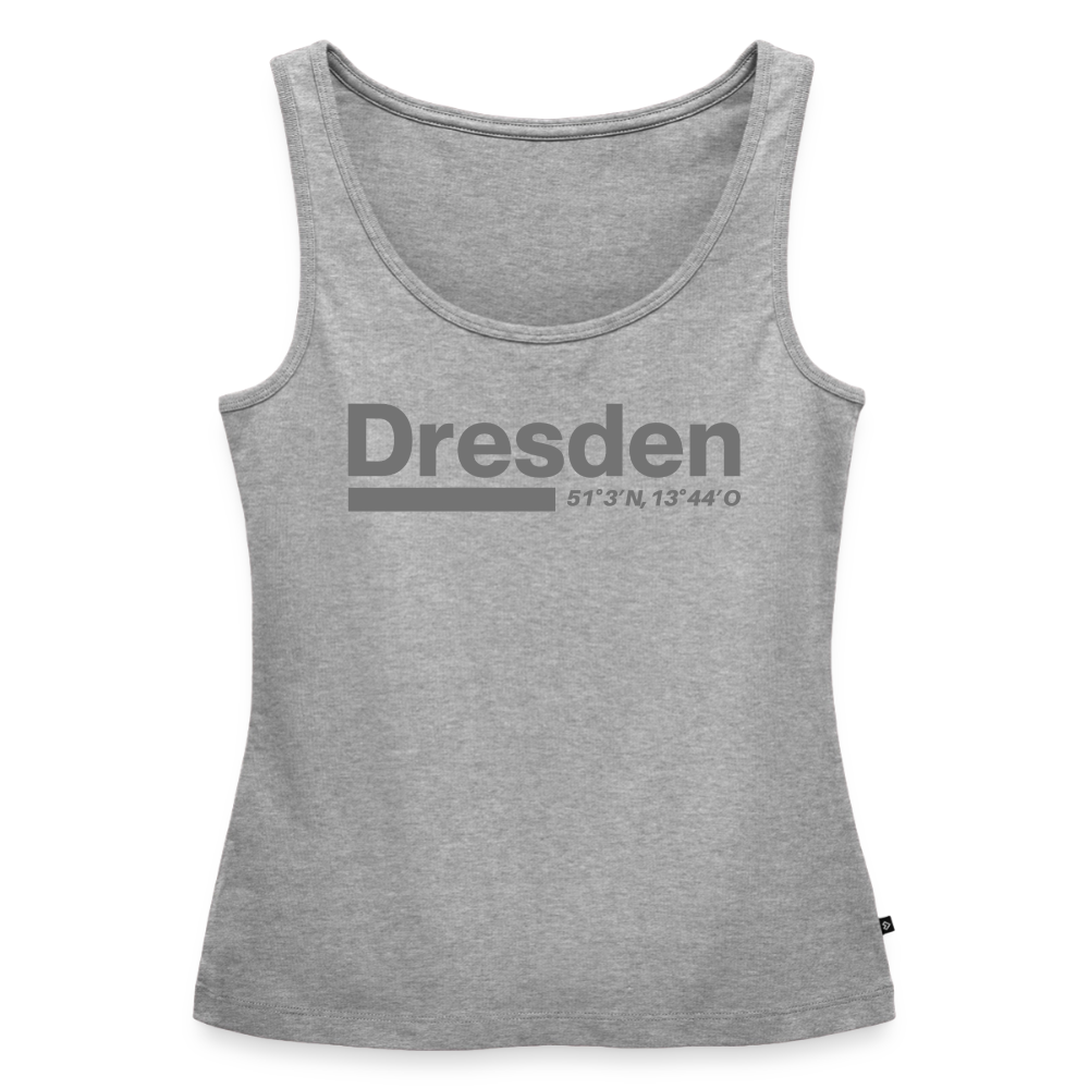 Tanktop Ladies Dresden "Bold GPS" - Grau meliert