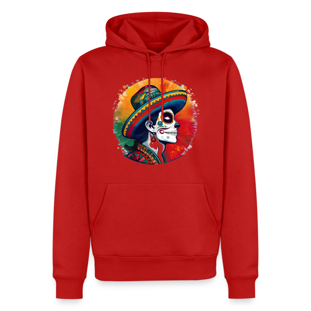 Hoodie Mexico "La Catrina Side" - Rot