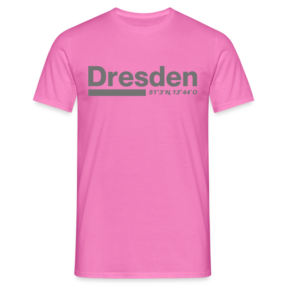 T-Shirt Dresden "Bold GPS" - Pink