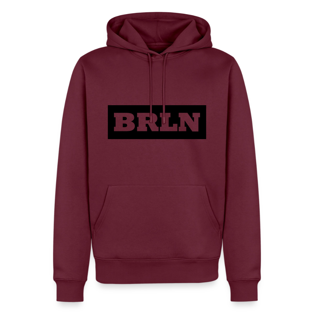 Hoodie Berlin "BRLN" Dark Edition - Burgunderrot