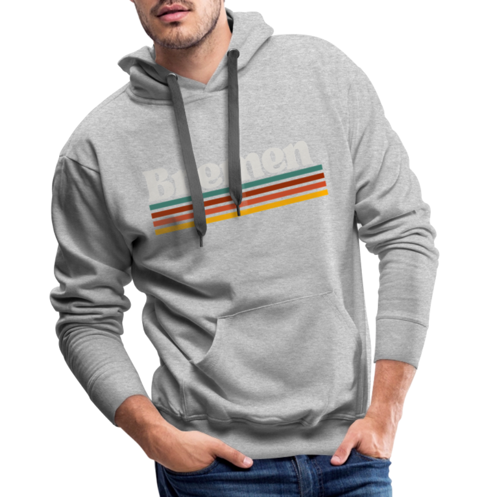 Hoodie Bremen "Retro" - Grau meliert
