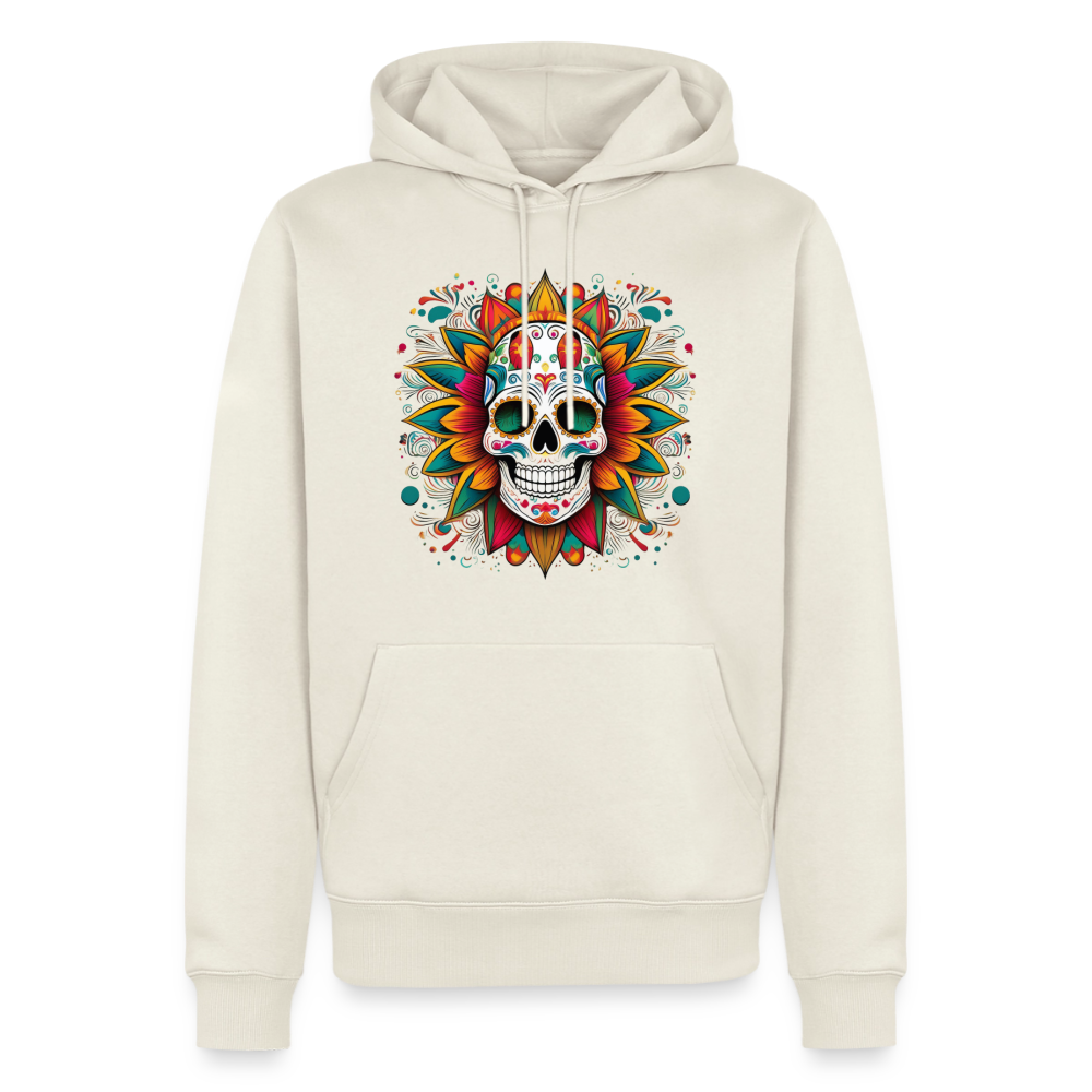 Hoodie Mexico "Craneo" - Naturweiß