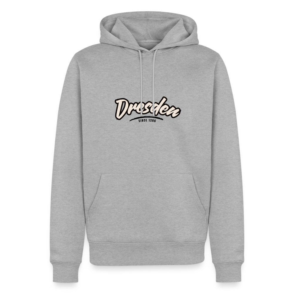 Hoodie Dresden "Graffiti Tag" - Grau meliert