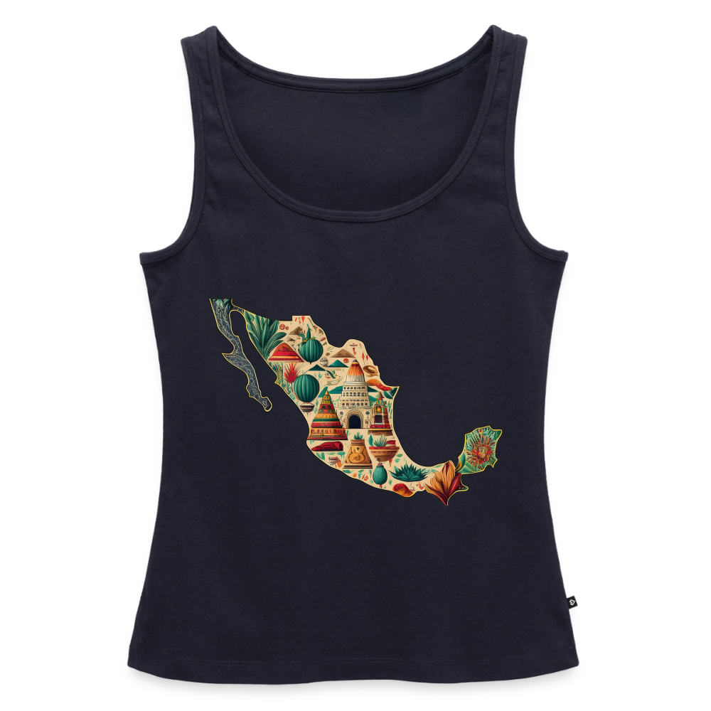 Tanktop Ladies Mexico "Map" - Navy