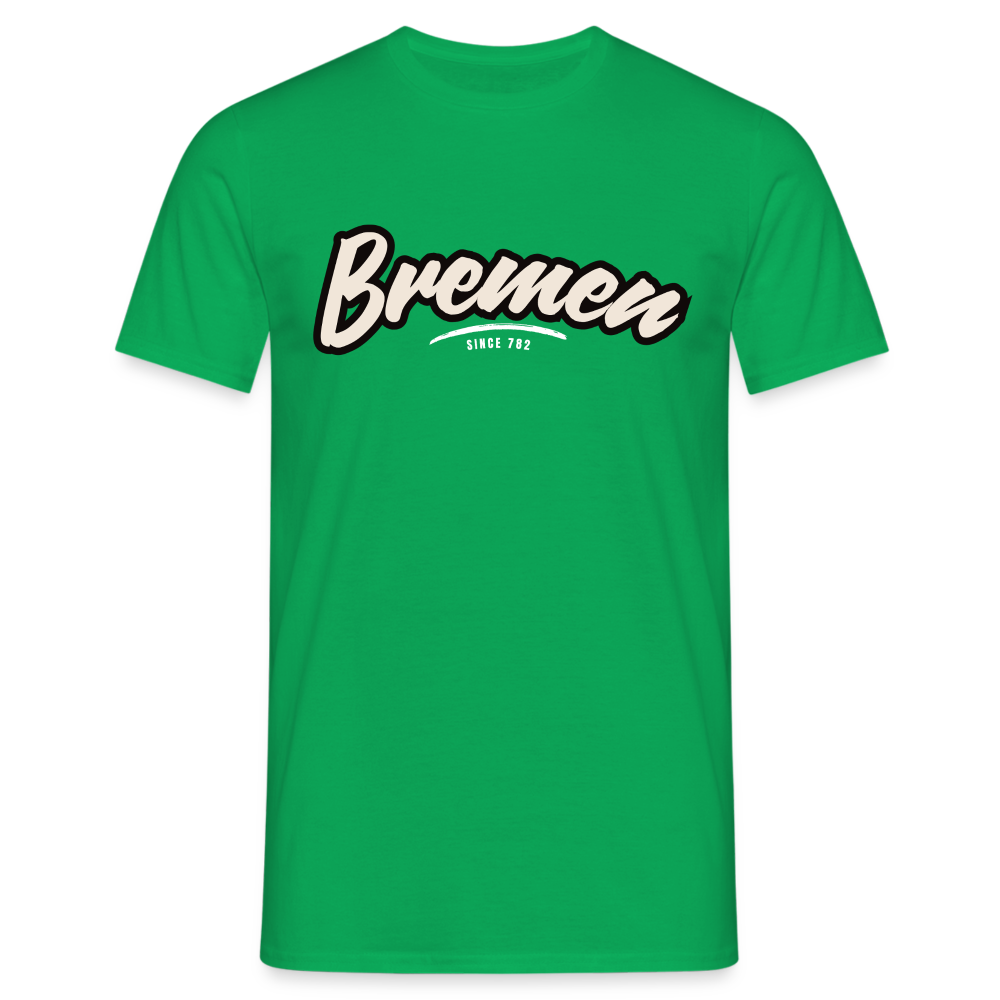 T-Shirt Bremen "Graffiti Tag White" - Kelly Green