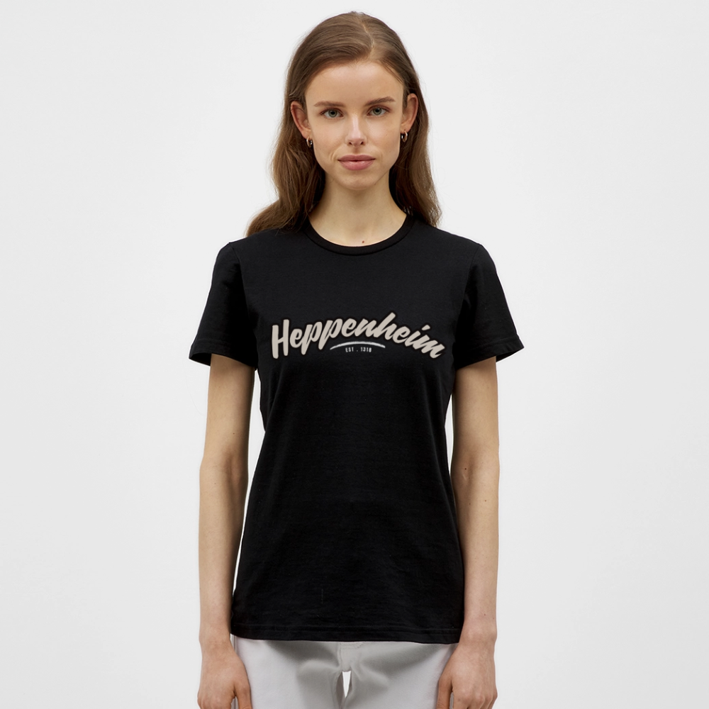 T-Shirt Ladies Heppenheim "Graffiti Tag White" - Schwarz