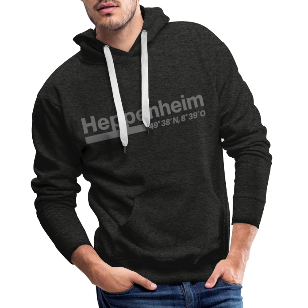 Hoodie Heppenheim "Bold GPS" - Anthrazit
