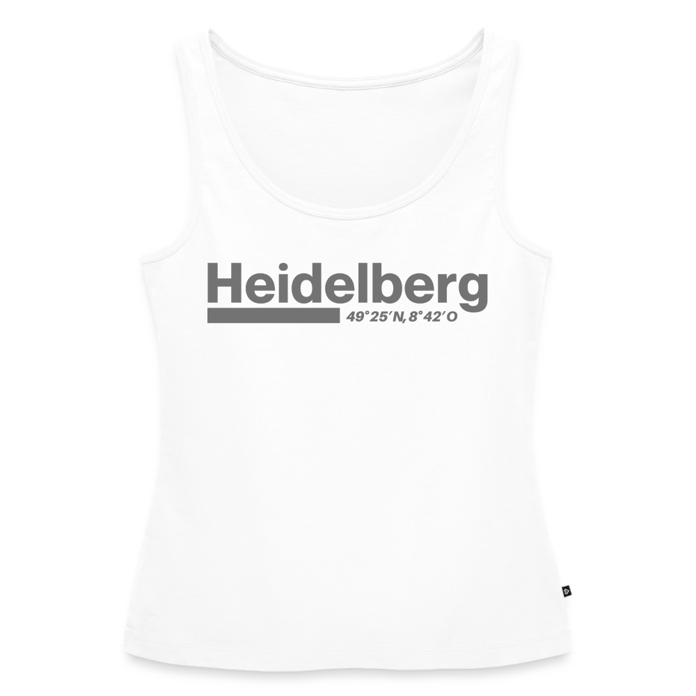 Tanktop Ladies Heidelberg "Bold GPS" - Weiß