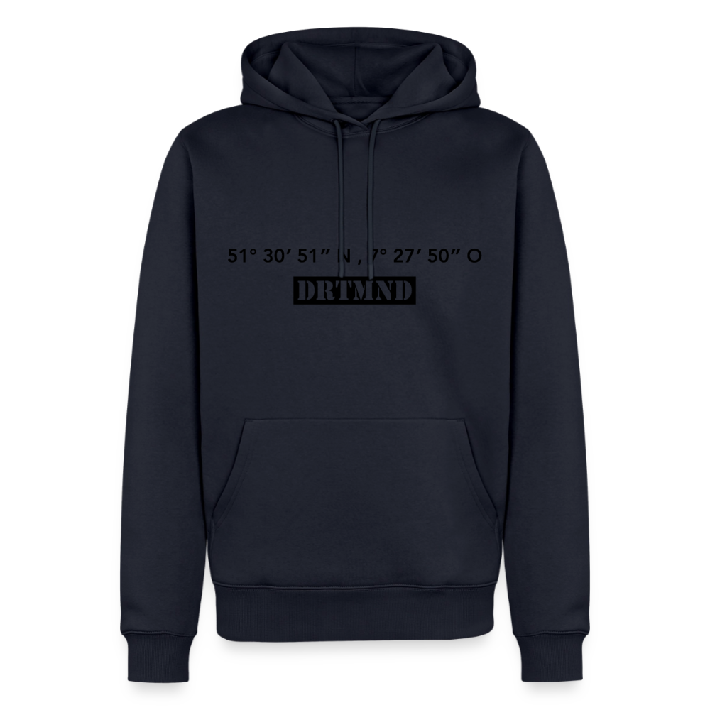 Hoodie Dortmund "DRTMND GPS" Dark Edition - Navy