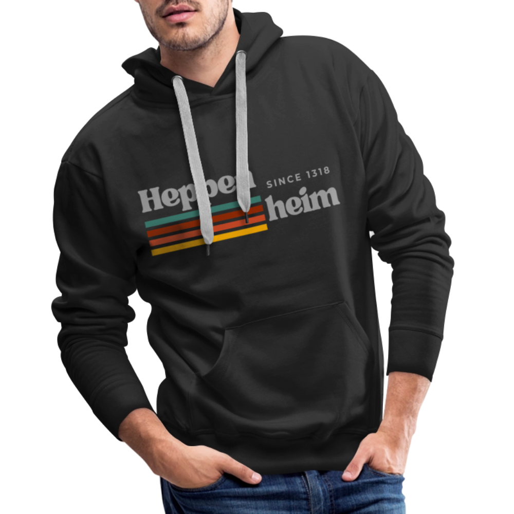 Hoodie Heppenheim "Retro" - Schwarz