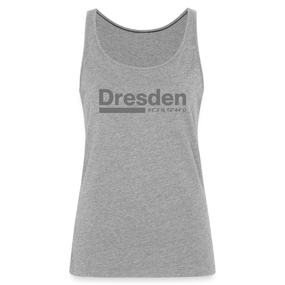Tanktop Ladies Dresden "Bold GPS" - Grau meliert