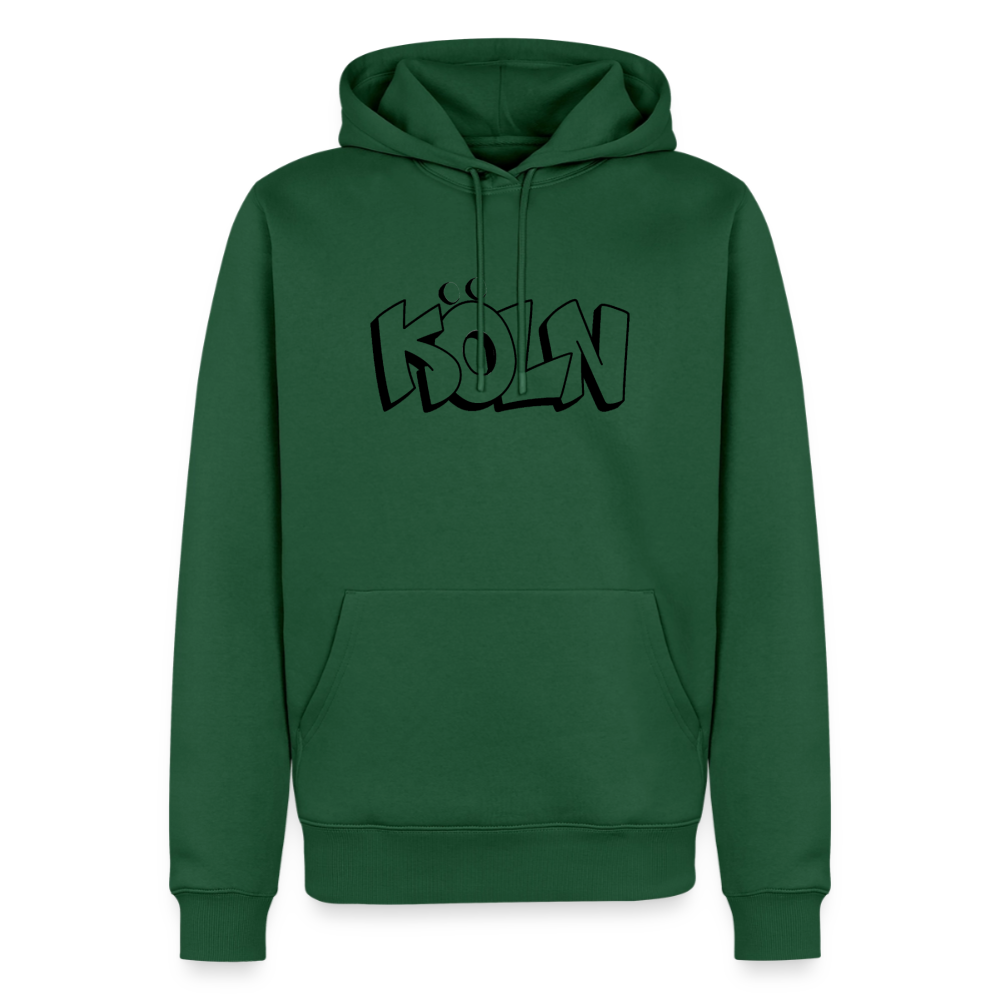 Hoodie Köln "Graffiti" Dark Edition - Flaschengrün