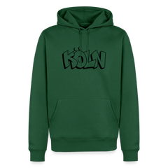 Hoodie Köln "Graffiti" Dark Edition - Flaschengrün