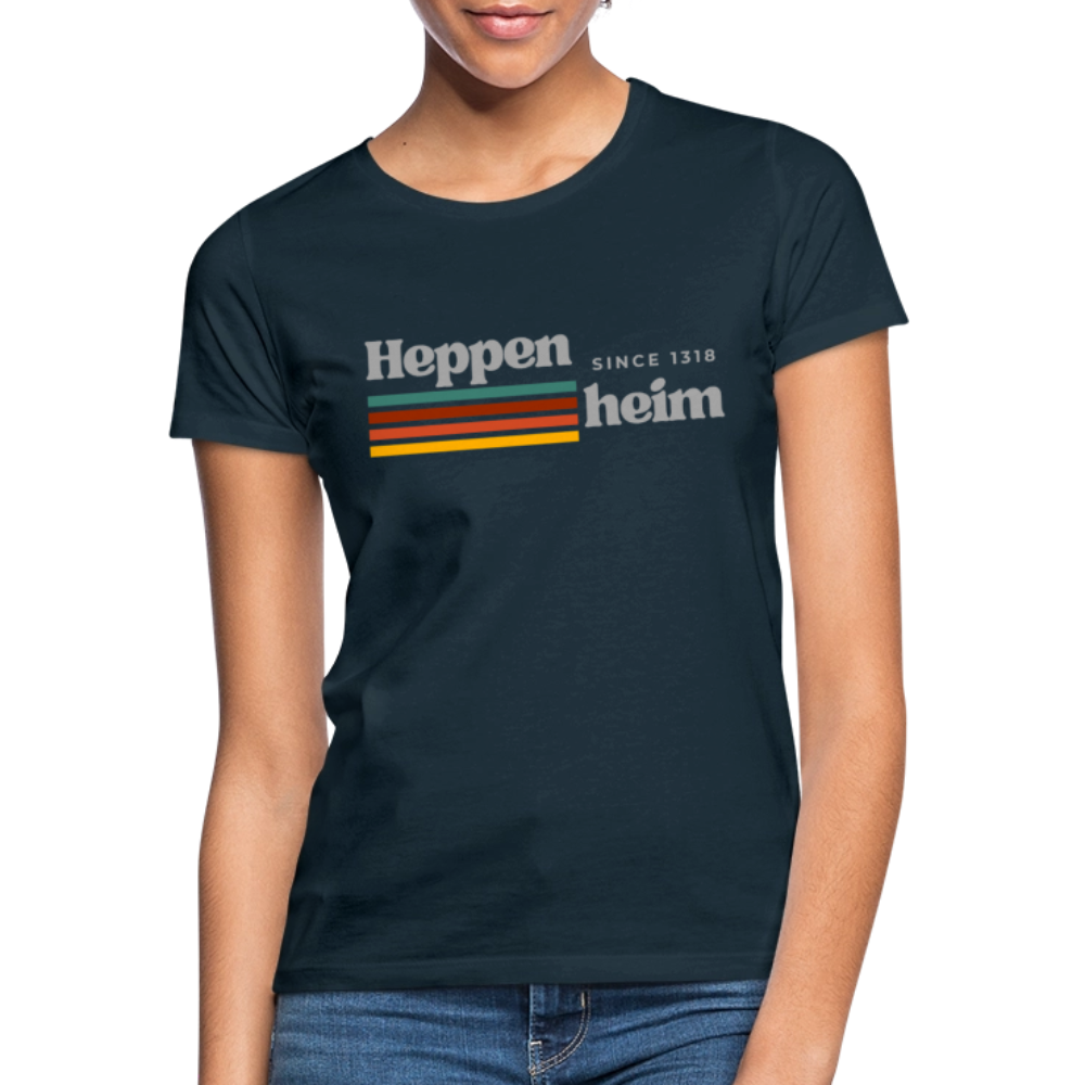 T-Shirt Ladies Heppenheim "Retro" - Navy