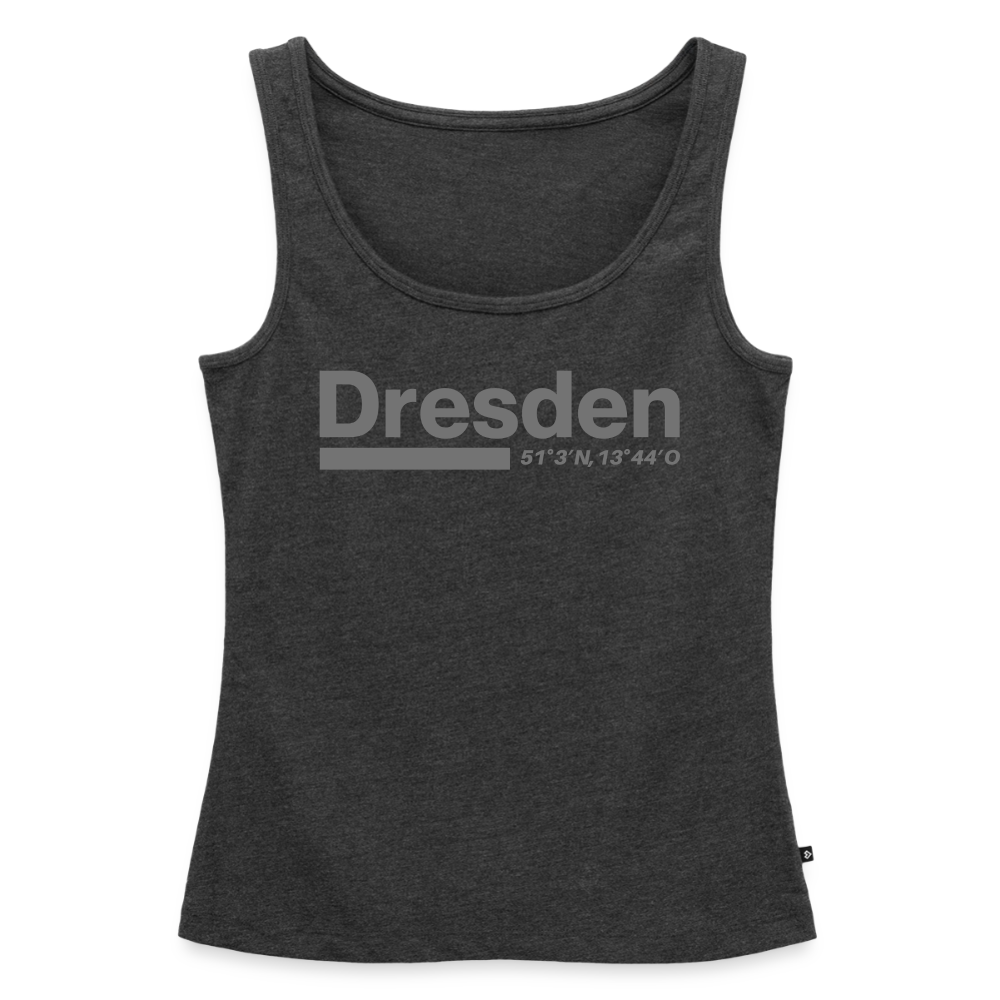 Tanktop Ladies Dresden "Bold GPS" - Anthrazit meliert