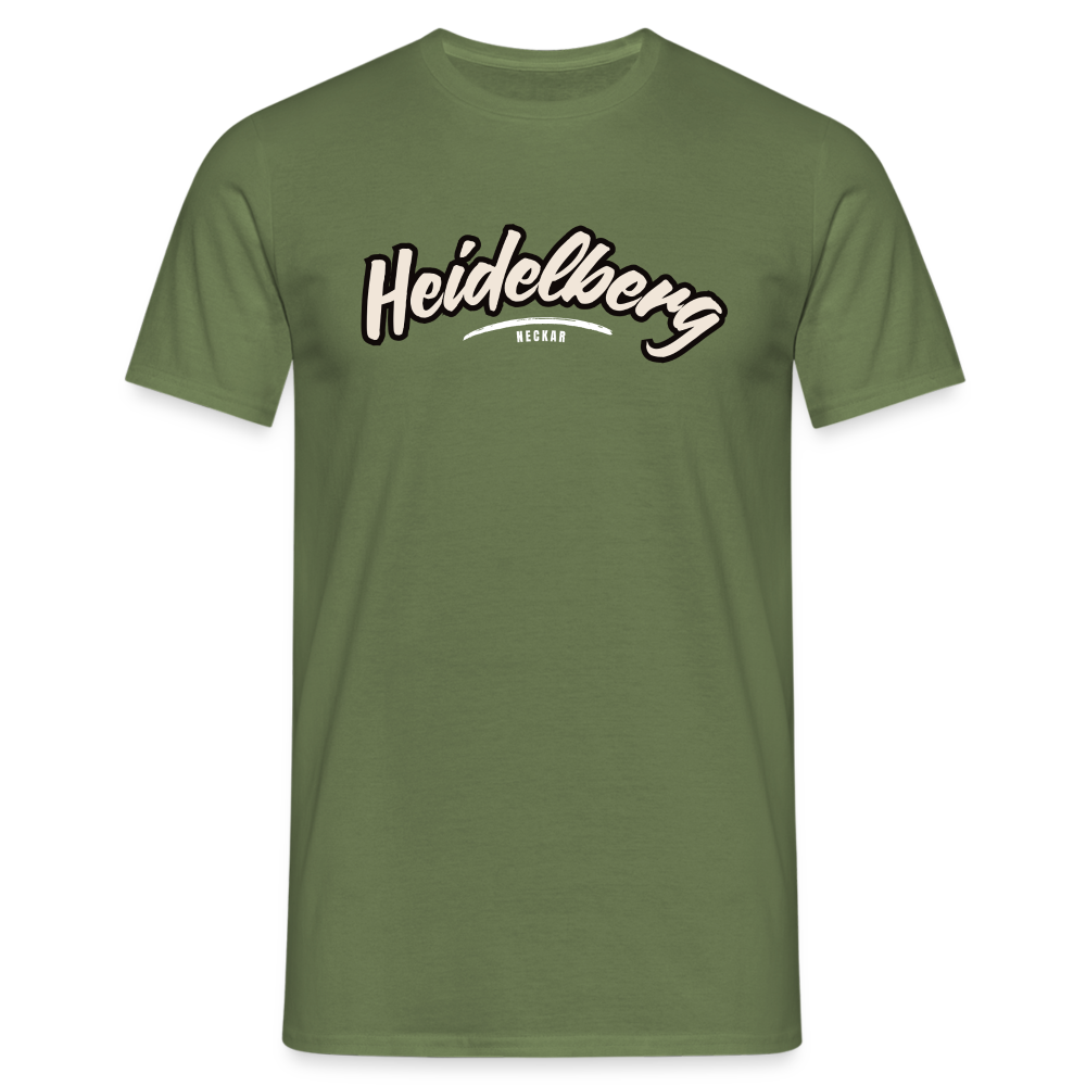 T-Shirt Heidelberg "Graffiti Tag White" - Militärgrün