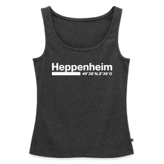 Tanktop Ladies Heppenheim "Bold GPS White" - Anthrazit meliert