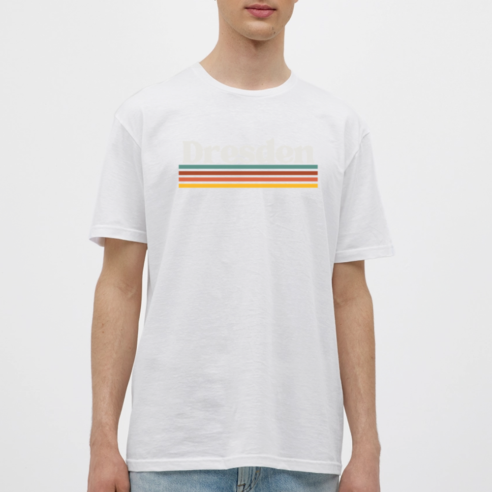 T-Shirt Dresden "Retro" - Weiß