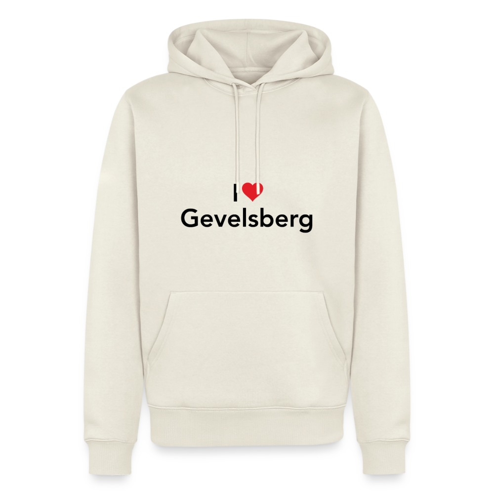 Hoodie "I Love Gevelsberg" Dark Edition - Naturweiß
