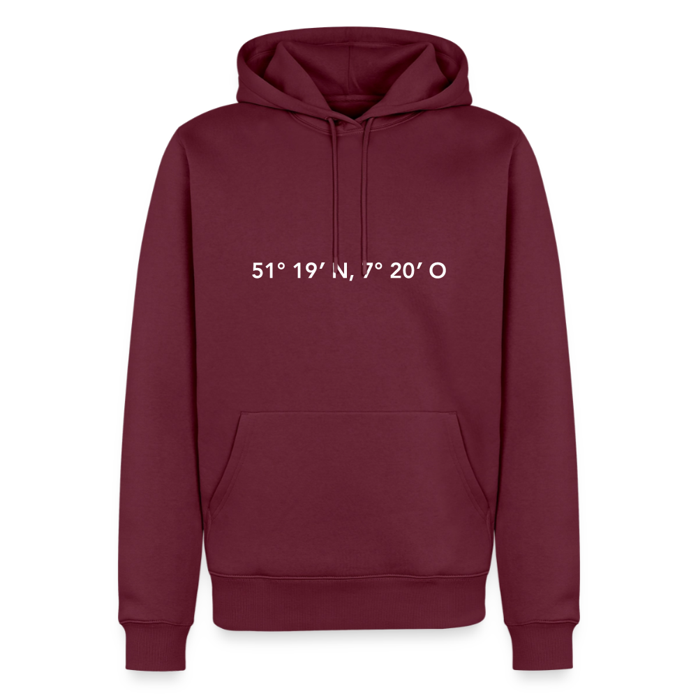 Hoodie Gevelsberg "GPS" Bright Edition - Burgunderrot