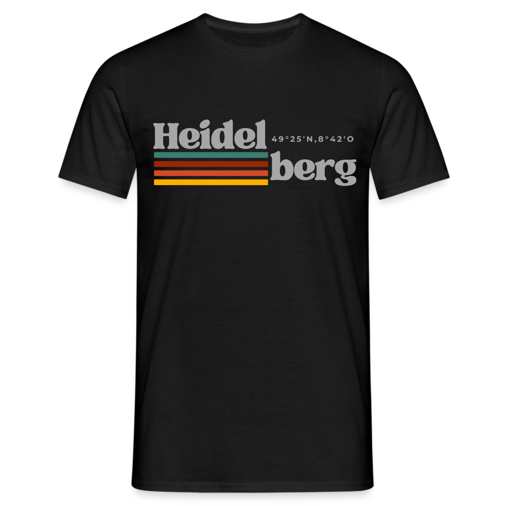 T-Shirt Heidelberg "Retro" - Schwarz