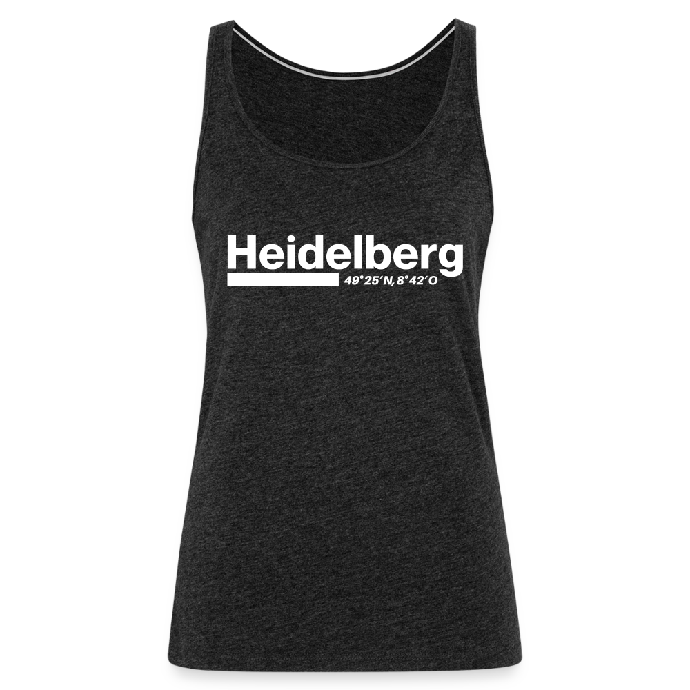 Tanktop Ladies Heidelberg "Bold GPS White" - Anthrazit
