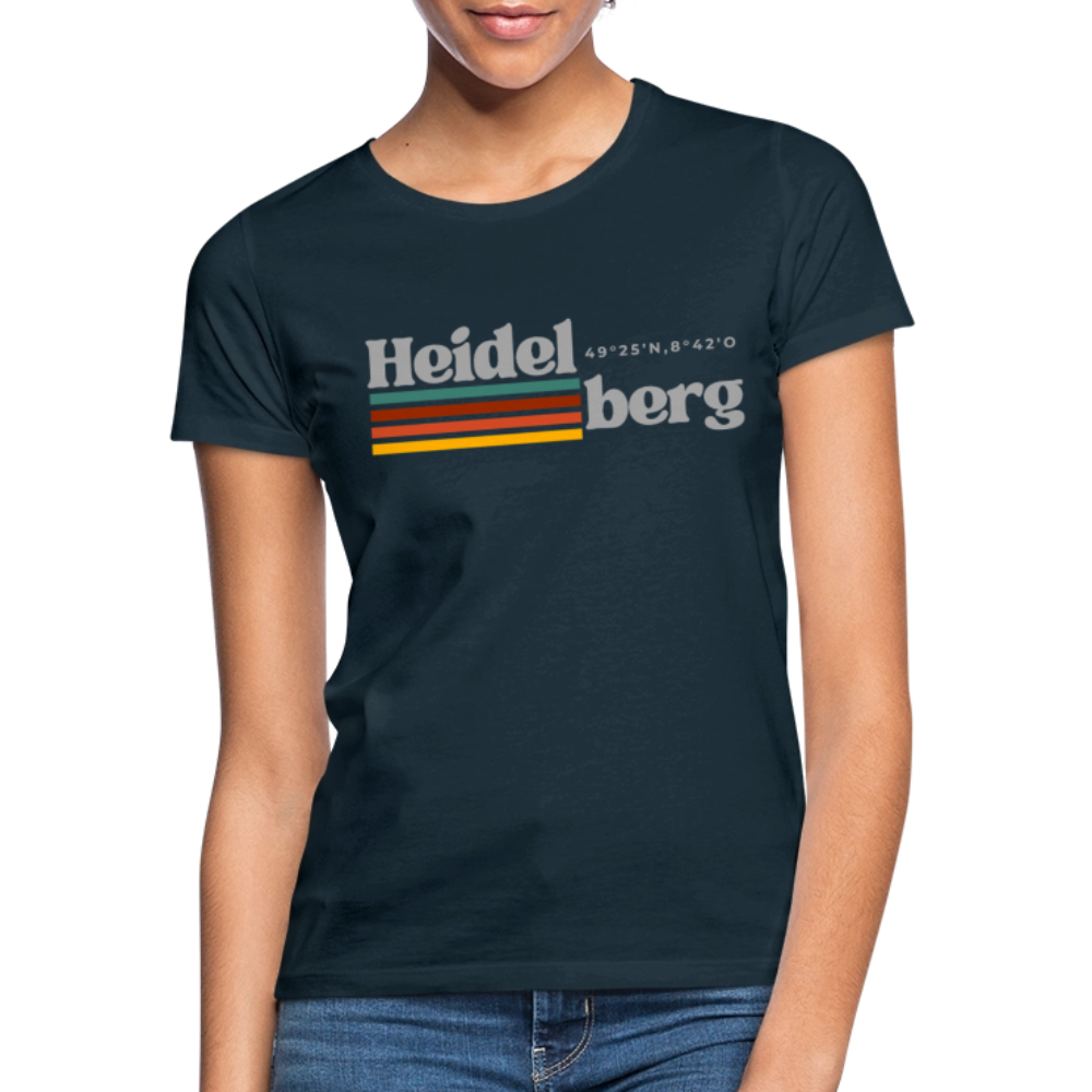 T-Shirt Ladies Heidelberg "Retro" - Navy