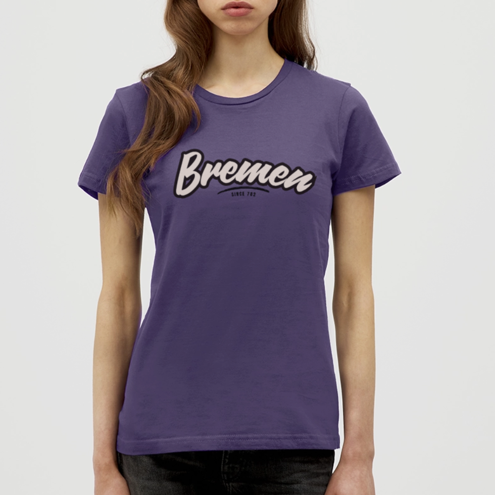 T-Shirt Ladies Bremen "Graffiti Tag" - Dunkellila