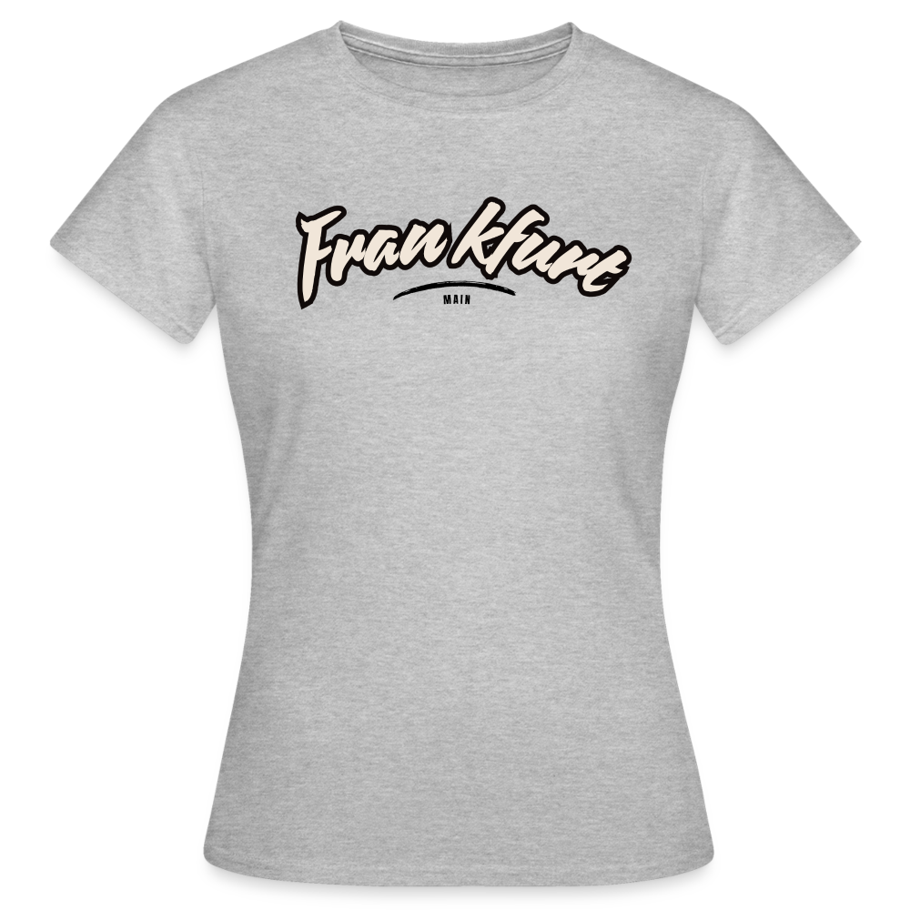 T-Shirt Ladies Frankfurt (Main) "Graffiti Tag" - Grau meliert