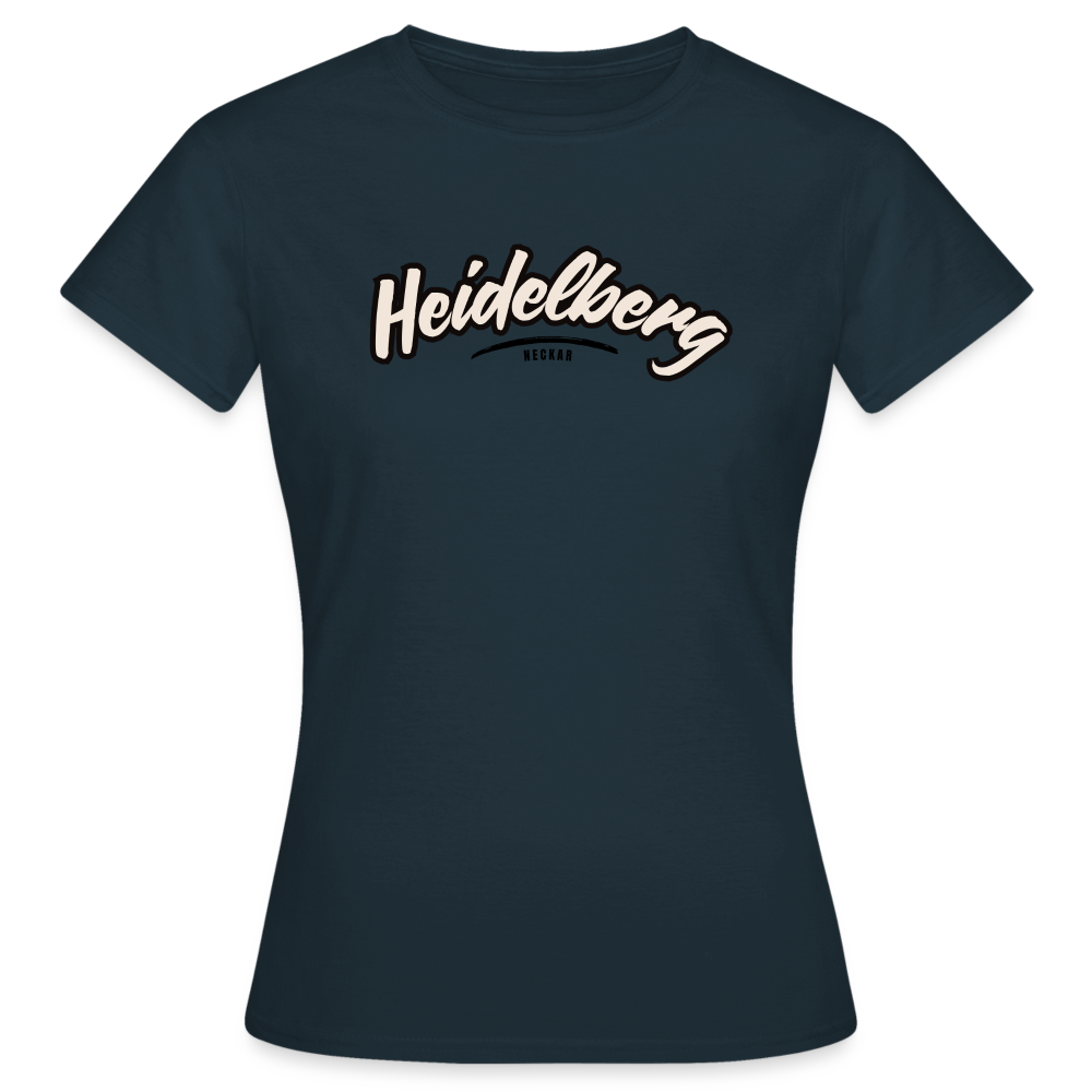 T-Shirt Ladies Heidelberg "Graffiti Tag" - Navy