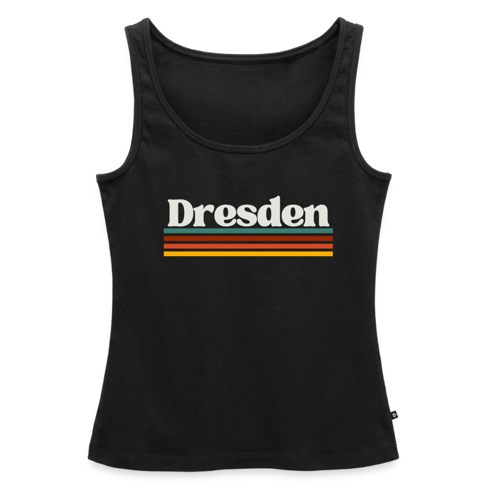 Tanktop Ladies Dresden "Retro" - Schwarz